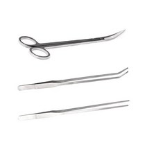 고급형 수초 핀셋 가위 3종 ( 직선+커브형+가위 ) 1세트, 고급형 수초 핀셋 가위 3종SET