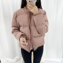 스타일자키 한파에 끄떡없는 빵빵한 인디핑크 숏패딩 점퍼