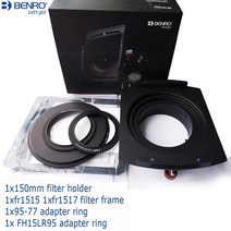 니콘 렌즈 카메라 Benro 정사각형 GND 필터 홀더 1424mm 직사각형 브래킷 FH1
