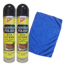furniture polish캉가루가구광택제 2개+손걸레40x40, 1개