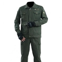 2022 봄/가을 면화 작업복 야외 내마모성 용접기 두꺼운 노동 보험 의류 자동차 유지 보수 신제품, [02] L, 01 Green_02 L