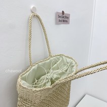 여름 손뜨개 내츄럴 미니멀 가방 가벼운 패션 휴가철 봄 원피스에어울리는 해변가