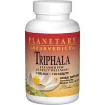 Planetary Herbals Triphala 플래니터리허벌 아유르베딕스 트리팔라 골드 1000mg 120정