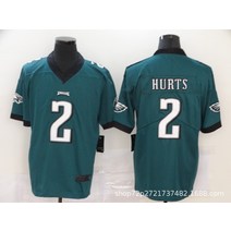 NFL 독수리 26#24#2#녹색 흰색 검은색 럭비 옷 전설판 자수 남성복 유니폼 도매