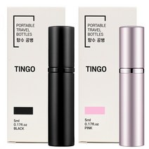 팅고 펌핑충전 향수공병 5ml, 블랙+핑크