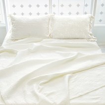 크림슨 피그먼트 풍기인견 누빔 이불겸패드SS, 화이트