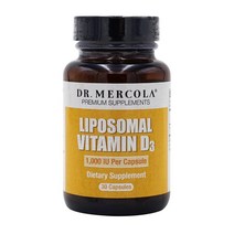 Dr. Mercola 닥터머콜라 리포조말 비타민 D3 리포솜 리포소말 1000 IU 30 캡슐, 30개입, 1개