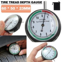 자동차 타이어 트레드 깊이 게이지 휠 치수 측정 오토바이 차량 60x50x23mm 도구 부품 1 개, 한개옵션0