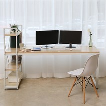블루밍홈 유로 H형 컴퓨터책상 LPM 1200 1500 1800, 1800W오크