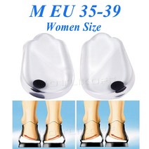 마그네틱 마사지 깔창 젤 O/X 타입 다리 깔창 뒤꿈치 패드 교정 외반 내반 발 자석 마사지 깔창 삽입 패드, 02 M EU 35-39 Women