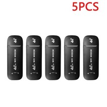 유심 와이파이 라우터 공유기 4G LTE 무선 USB 동글 모바일 광대역 150Mbps 모뎀 스틱 Sim 카드 라우터 홈, 02 5pcs Black