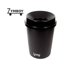 sioncompany_짐보이 블랙와이드 쓰레기통 45L 분리수거함 원형 업소용휴지통 가정용 기능성 모던 야외용 사무실 함