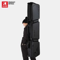 바퀴달린 스노우보드 스키 다용도 활용 가능 가방, 화이트 165x38cm