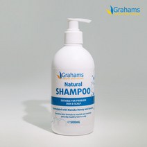 그라함스 내추럴 샴푸 500mL 가려운 민감 두피 99%자연유래성분, 단품