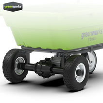 그린웍스 40V 가든카트 앞 뒷 바퀴 충전 전동수레 전동운반차 스페어 타이어, 뒷바퀴(브레이크포함)