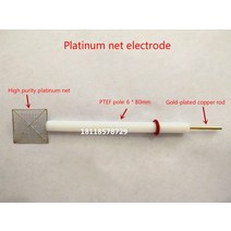ph측정기 백금 메시 전극 전기 화학 대비 및 보조 플래티넘 순도는 99.99%, 04 15x15mm