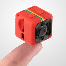 초소형 블랙박스 cctv 적외선 미니 음성 대화 감시 홈 애견 카메라 sq11 실용적인 960p 마이크로 360°회전 캠코더 모션 센서 모니터 야외 dv 충전기 및 케이블, 빨간색