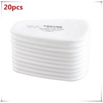 5N11 KN95 코튼 면 필터 교체 가능 6200/7502/6800 가스 먼지 마스크 액세서리, filter 20피스