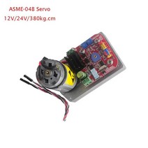 ASME-04B 고출력 하이 토크 서보 스티어링 기어 최대 380Kg.cm 12-24V 로봇 기계식 암, 01 ASME-04B Servo