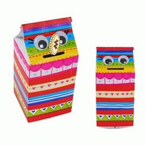 완구 만들기 알록이우유팩저금통만들기 10매, 색상:[색상]본상품, 단품