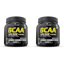 Olimp BCAA Xplode Powder Fruit Punch 올림프 BCAA 엑스플로드 파우더 과일 펀치 500g 2팩, 1개
