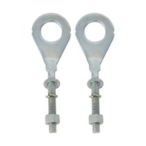 혼다 CB125 CT125 XL100 XL125 TR200 팻 캣용 리어 휠 액슬 홀 체인 텐셔너 조절기 1 쌍, 1개