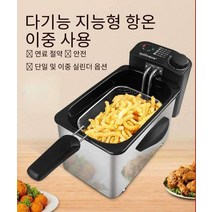 소형튀김기 감자튀김 핫도그 탕수육 온도조절 가정용, 2.5L