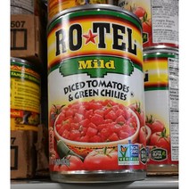 Rote Rotel Mild Diced Tomatoes & Green Chilies 마일드 그린칠리 깍뚝 토마토 통조림 283g 4개, 1개