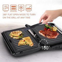 오븐 피자기계 업소용 기 전기 샌드위치 메이커 그릴 플레이트 파니니 750W 요리 주방 가전 아침 식사 와플 기계 토스터 철 팬 붙지 않는, 110V+기타+EU