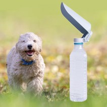 국내생산 휴대용 애견 급수기 물병 반려동물 애완동물 강아지 고양이 댕댕이, 핑크민트