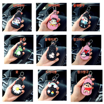 캐릭터 귀여운 자동차 스마트 키 키케이스, 핑크짱구