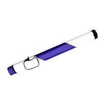 당구 큐 케이스 당구 풀 큐 가방 조절 가능한 어깨 끈 1/2 당구대 운반 케이스 스포츠 도구, PU 가죽, 블루 화이트