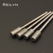 원통형 그라인딩 버 10 개 150 생크 3mm 다이아몬드 옥 연마 드릴링 비트 치아 연삭, 05 3.0mm(10pcs)