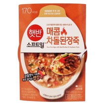 햇반소프트밀 매콤차돌된장죽, 280g, 24개