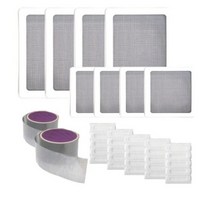 바로[접착식 방충망 세트]특대형4P+대형4P+물구멍 방충망25p+보수테이프2개, 1개
