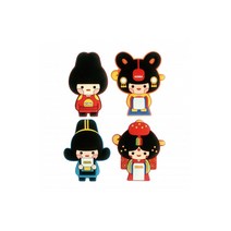 [iswas] [미라클코리아] 전통캐릭터 패밀리 고무 마그넷, 색상:왕비, 상세 설명 참조