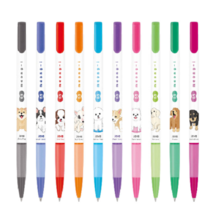 자바 신제품 0.5mm 멍이저점도 러버유성볼펜, 1개, 핑크