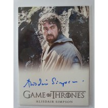 GAME OF THRONES (왕좌의 게임) THE IRON ANNIVERSARY 사인카드 ALISDAIR SIMPSON