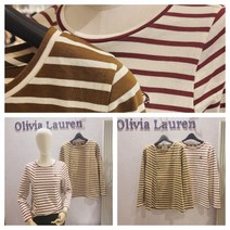 올리비아로렌 NC15 스트라이프 절개 티 VVBALXF7491