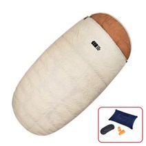 동계침낭 야외 여행 캠핑 침낭 초경량 차박침낭, 화이트-1.55kg