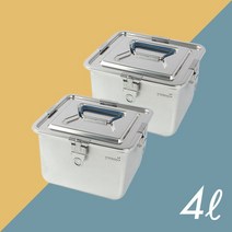 [그린킵스] 올스텐밀폐용기 김치통 4L SSL x 2개, 단품
