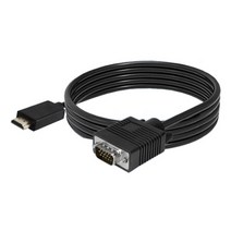 케이블메잇 HDMI to VGA RGB 삼성 LG HP DELL노트북 15핀 모니터 빔프로젝터 연결케이블, 2m, 1개