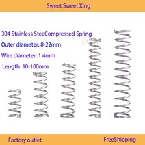 스프링 용수철 304 스테인레스 Y자형 로터 리턴 직경 1.4mm SUS 압축 10 개, [01] 1.4mm (10Pcs), [04] 9mm, [10] 45mm, 45mm