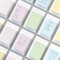 스무디 Ver.2 스티키 점착메모지, 05.Line Lemon