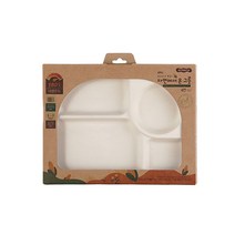 코멕스 자연에서 온 옥수수로 만든 4칸 내열유아식판, 2.유아식기 4칸접시(아이보리)