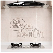 온장고 음료온장고방수 자기 접착제 벽지 내열성 Oilproof 스티커 욕실 찬장 보호 데칼, 01 Delicious coffee_01 1 pc