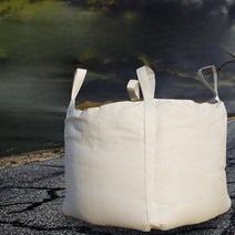 톤백 마대 보강 비산재 왕겨 폐기물 모래 1톤 마대자루 5개, 100x100x100cm, 500kg ~ 12톤, 큰입구낮은토출포트