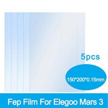 FEP 필름 150200015mm Elegoo Mars 3 ANYCUBIC 광자 S UV 수지 3D 프린터 릴리스 필름 프린터 FEP 시트