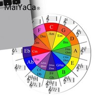 무선충전마우스패드 레이저 MaiYaCa-피아노 바이올린의 서클 내구성 고무 마우스 매트 패드 게임용 러그 PC 노트북 게이머 데스크, [09] 22x22cm