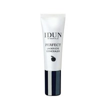IDUN Minerals 리퀴드 퍼펙트 언더아이 컨실러 - 높은 커버리지 크리미한 포뮬라 - 무중력 균일하고 부드럽게 사용 - 100% 비건 첨가제 없음 민감한 눈에 안전함, Extra Light